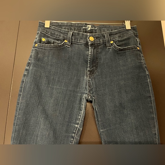 7 for All Mankind The Skinny Dark Wash Size 28 - Picture 9 of 12